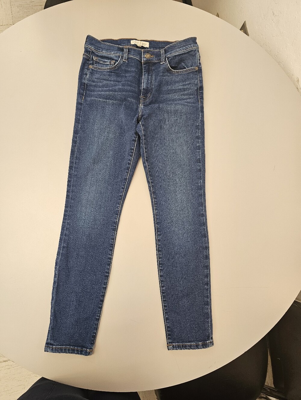 Current/Elliott Women’s Skinny Jeans in Medium Dark Blue Wash